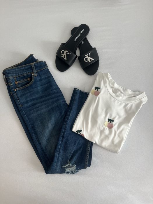 Jesnsy skinny 157 rozmiar S niebieskie granat