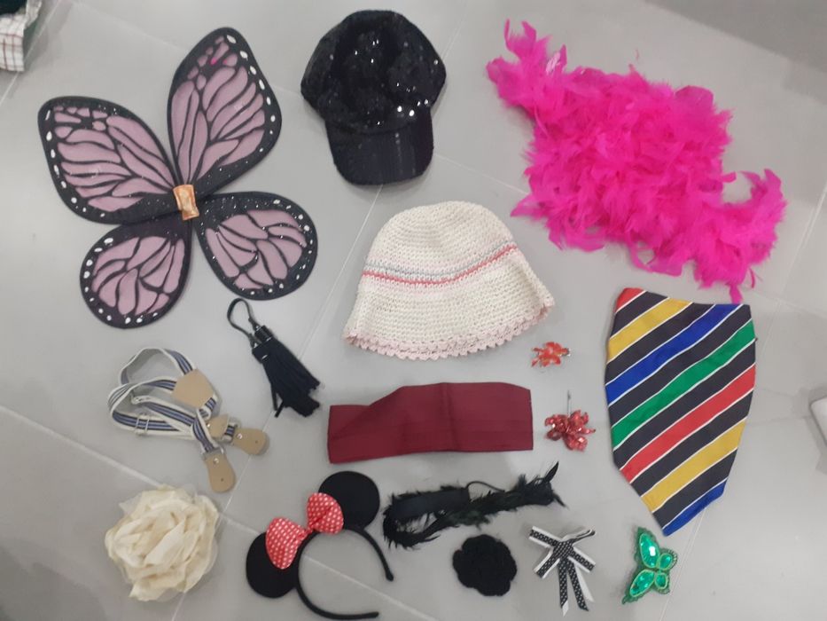 Enfeites de festa : conj 17 peças