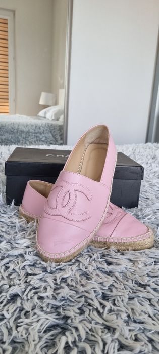 Różowe Espadryle CHANEL 37