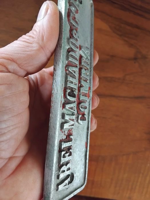 Placa antiga Abel Machado