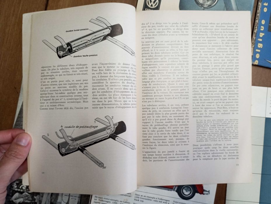 Antigas brochuras mapas catálogos VW Volkswagen