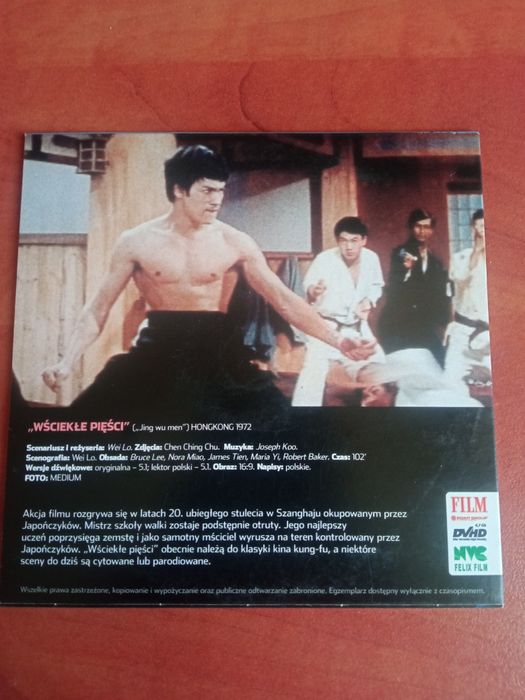 Wściekłe pięści Bruce Lee dvd