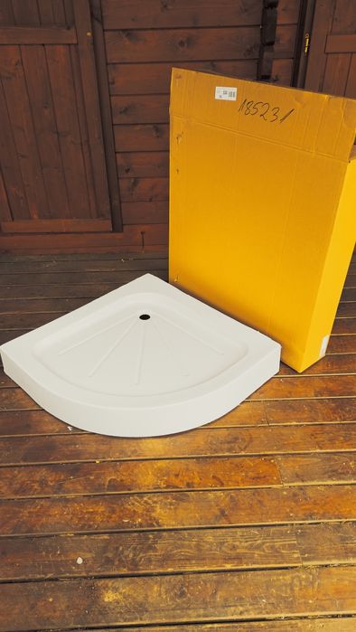 Brodzik kabiny prysznicowej półokrągły 80x80x16