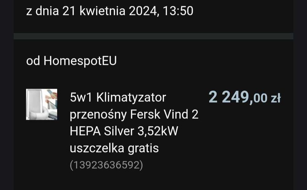 Przenośny klimatyzator