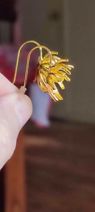 Kolczyki. "Chryzantemy"