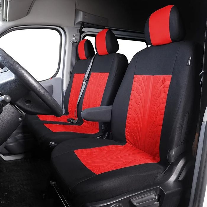 Uniwersalne pokrowce na siedzenia do samochodów dostawczych 1+2.