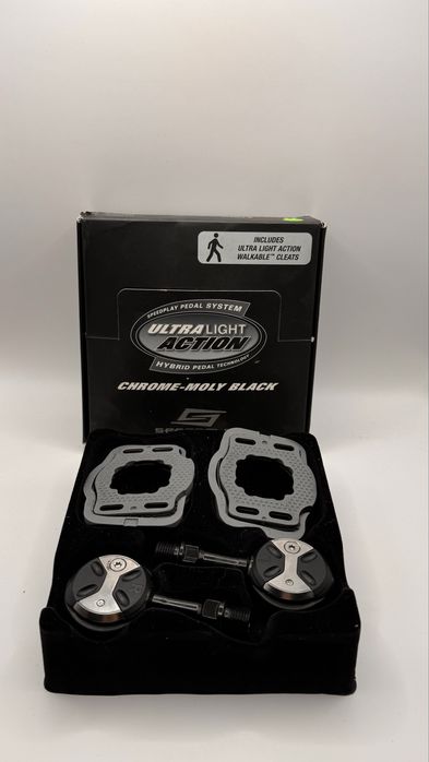 Pedały szosowe Action Chrome-Moly Black – komplet