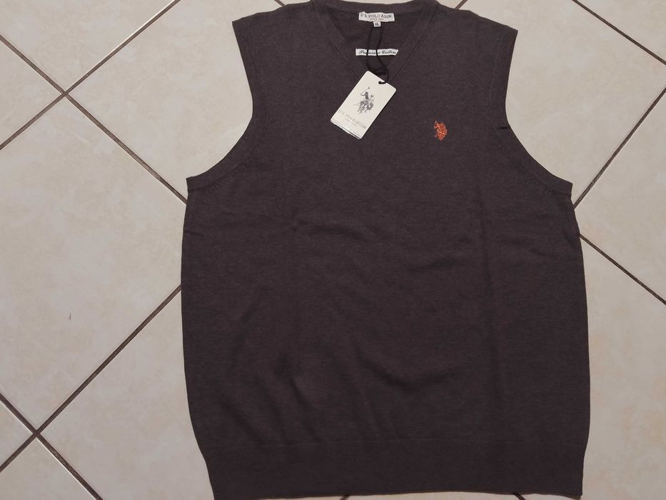 US POLO ASSN - z Metkami i LOGO Bezrękawnik Męski rozmiar L