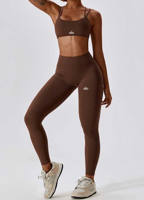 Топ Alo Yoga Fitness Bra Brown px09-BN