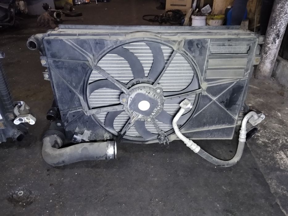 Chłodnica klimy wody intercooler wentylator VW audi 1.9tdi 2.0tdi komp