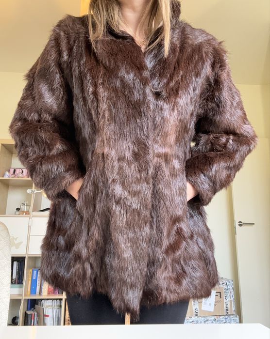 Futro naturalne nutria S/M