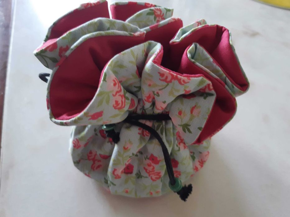 Bolsa artesanato para acessórios viagem ou casa, Nova