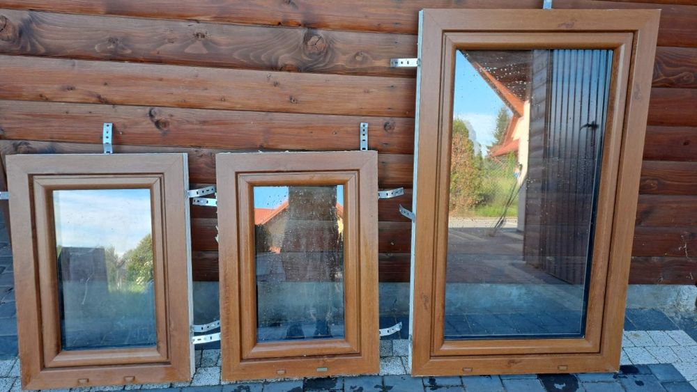 Używane okno plastikowe 75x125