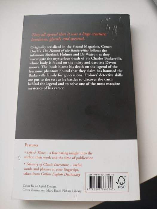 Livro Sherlock Holmes - The Hound of the Baskervilles