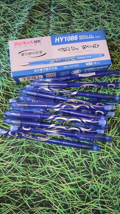 Ручка-стирачка гелева синя