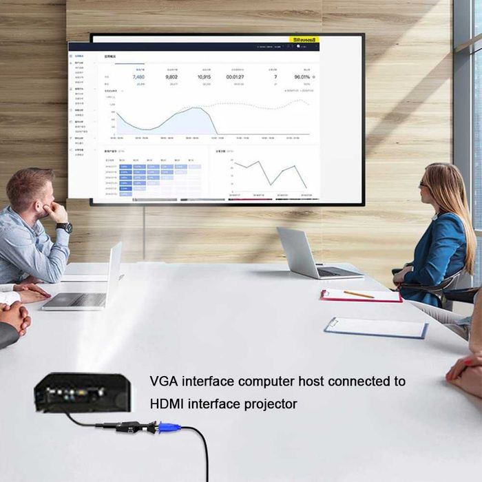 Adapter VGA na HDMI z kablem audio 3,5 mm, spp676