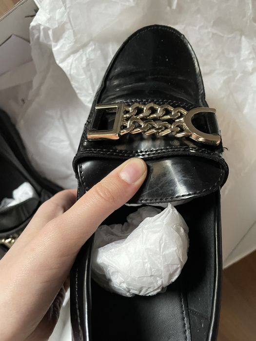 Lofery buty damskie ALDO – czarne, lakierowane