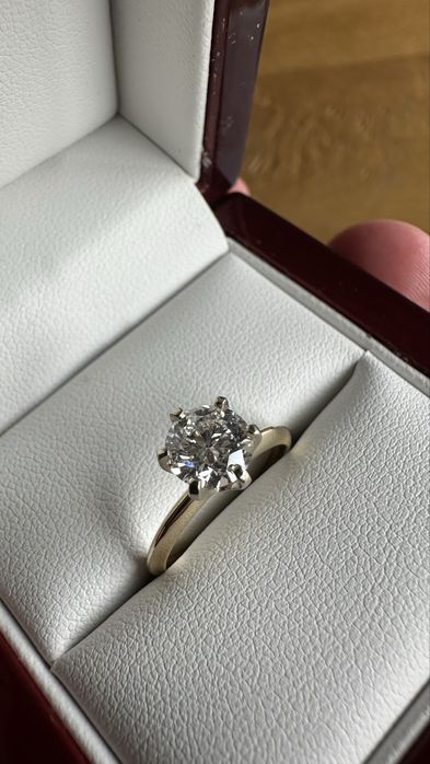 Pierscionek zareczynowy 1.1ct vvs2 rozm 10