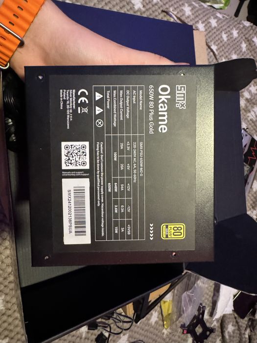 Zasilacz SMX Okame M2 650W 80 Plus Gold EU