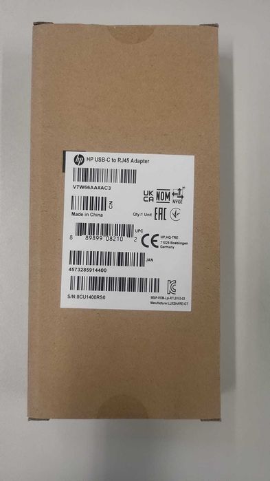 HP Ethernet RJ45 to USB-C Adapter Cable64738667618433122