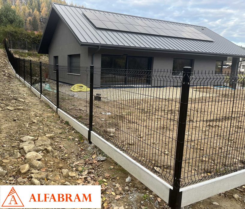 Ogrodzenie panelowe, panel ogrodzeniowy 3D/2D opcja montażu Transport