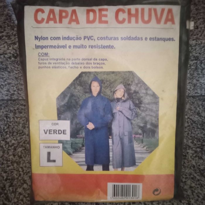 Capa de chuva em PVC...