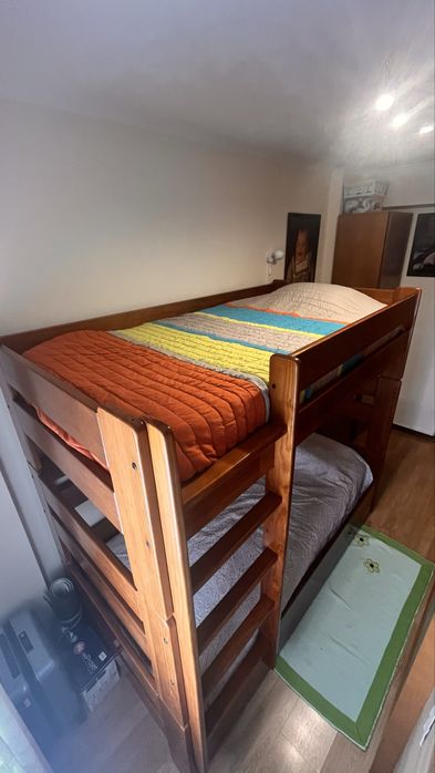 Cama beliche madeira maciça