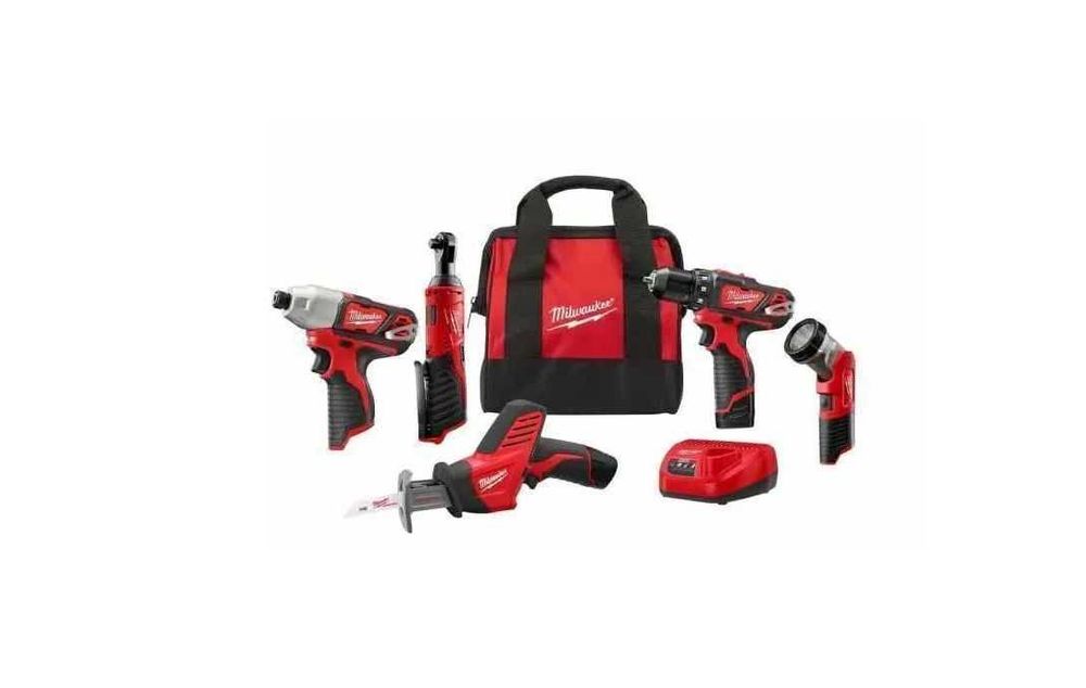 Milwaukee M12 2498‑25 – Akumulatorowy zestaw 5 narzędzi 12V, OUTLET!