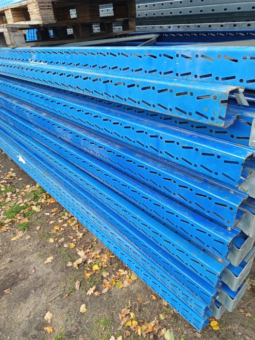 Regały paletowe magazynowe wysokiego składowania 4m