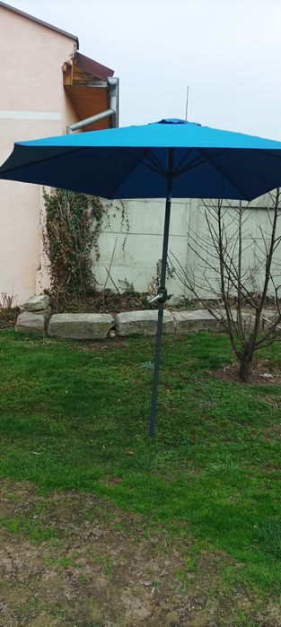 Parasol 3m  granatowy Havana z korbką.