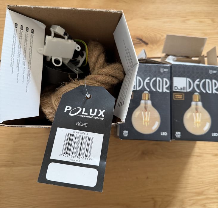 Lampa nowa sznur