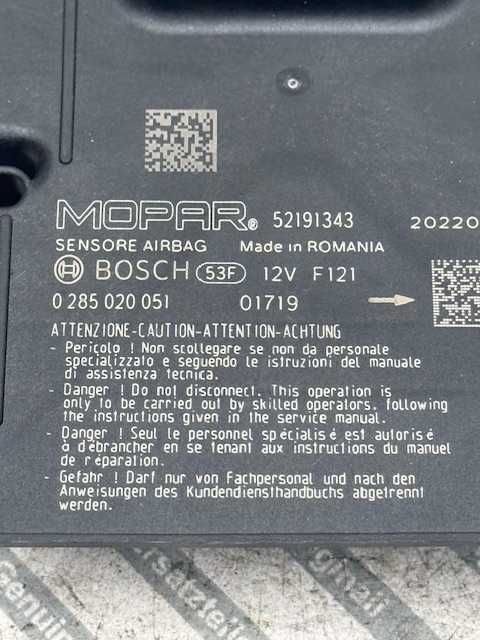 Fiat 500 hybrid sensor poduszek airbag
