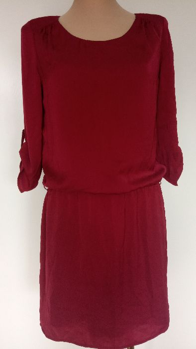 śliczna sukienka tunika jedwab roz.M/L