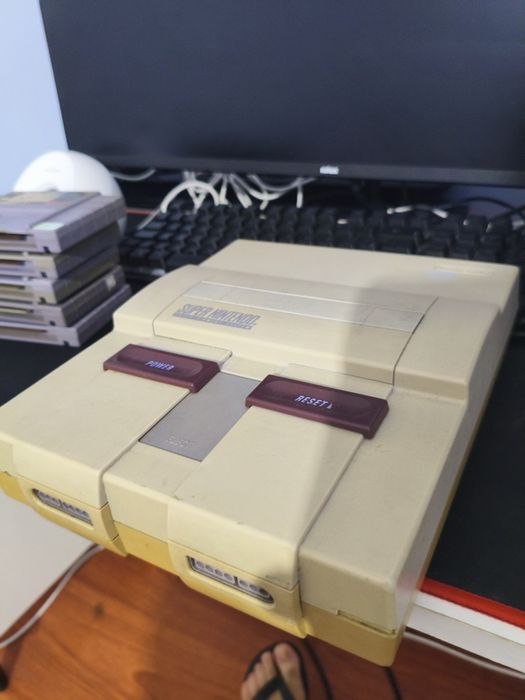 Super nintendo com jogos