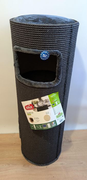 Zolux Drapak Dla Kota Wieża Beczka Z Sizalu Oliver Szary 115Cm DUŻA