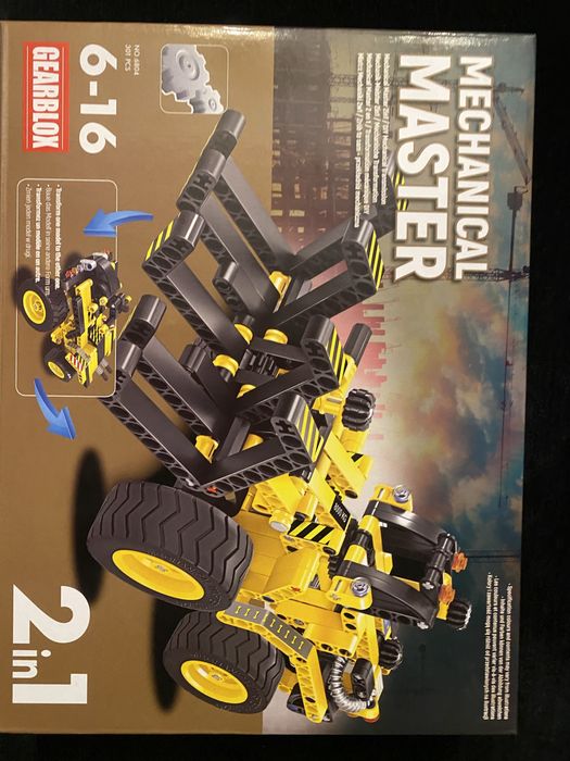 Na prezent! Gearblox 6904 Klocki konstrukcyjne 2w1 Transporter drewna