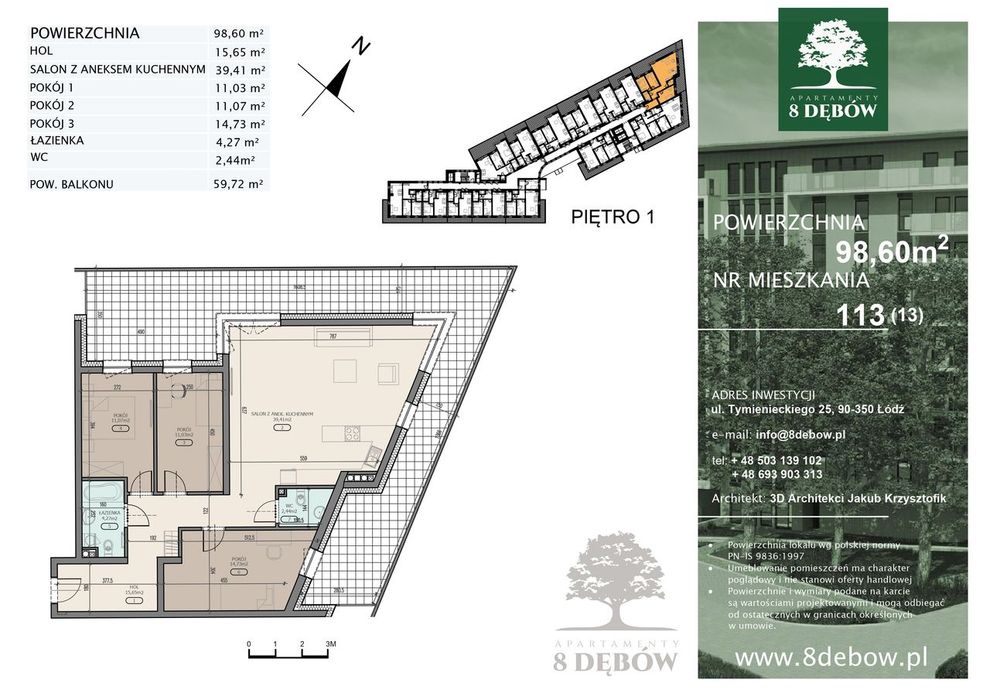 Apartament 100m2 na sprzedaż, Tymienieckiego 23, dwa parkingi, komórka