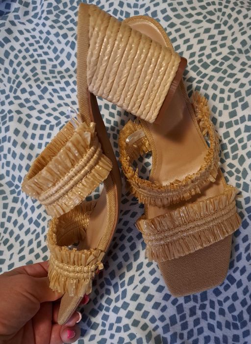 Soca/chinelo/mules bege n.37