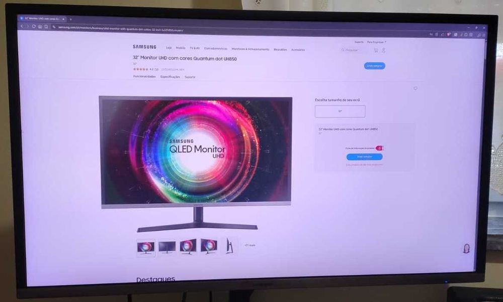 Monitor Samsung UHD 4K 32'' PBP/PIB