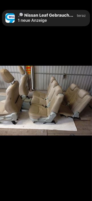 Momplet 7 foteli skóra toyota prius plus