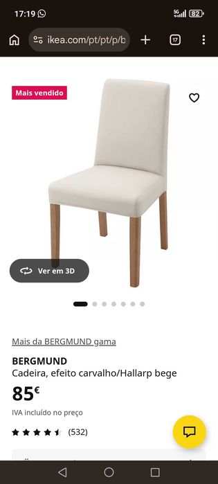 Pack 6 Cadeiras Ikea
