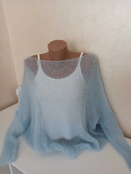 Мохеровий светр павутинка