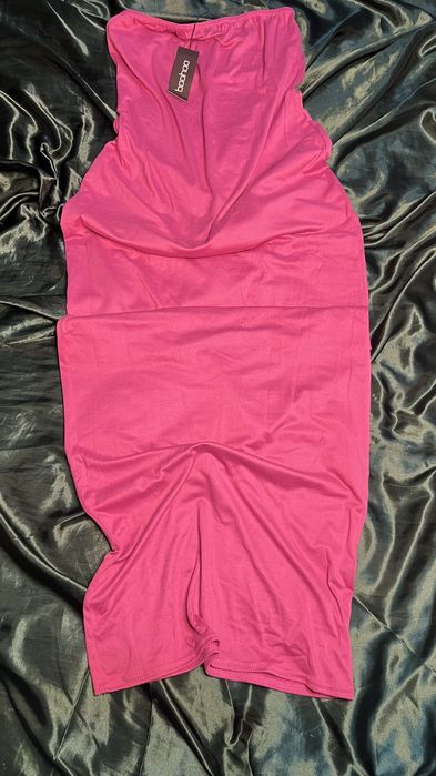 Vestido liso boohoo novo