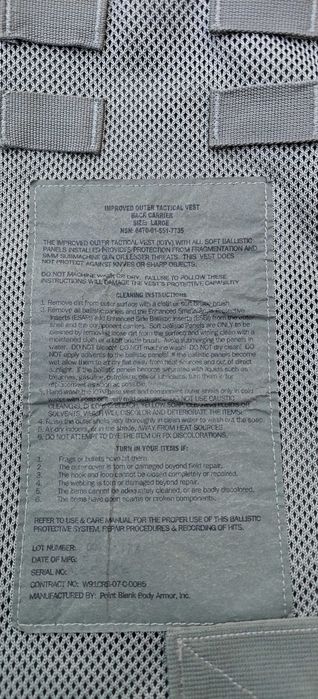 Kamizelka IOTV UCP US ARMY wkłady