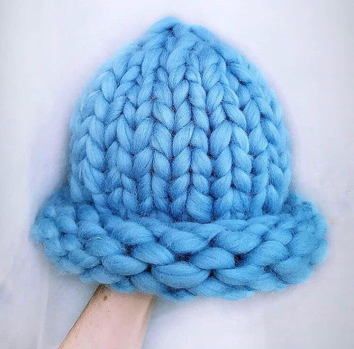 шапка и шарф меринос шерсть натуральная