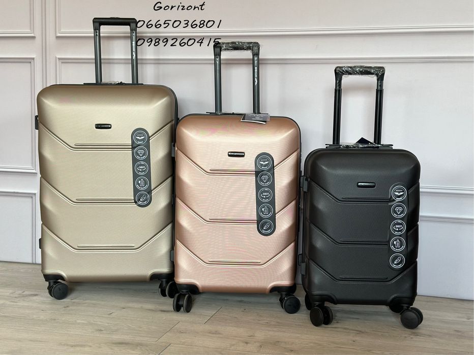 Чемодан чемоданы валіза кейс Wings 149 подвійні колеса Польща