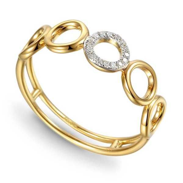 Pierścionek z diamentami R75325 Y Adiamo