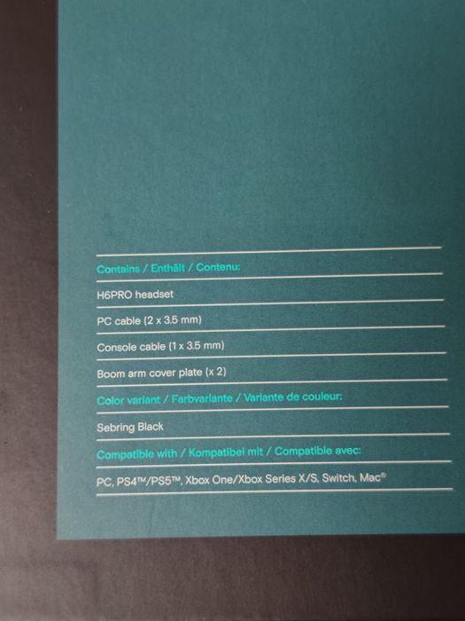 EPOS H6Pro Open Acoustic Wired Gaming Headset - Black