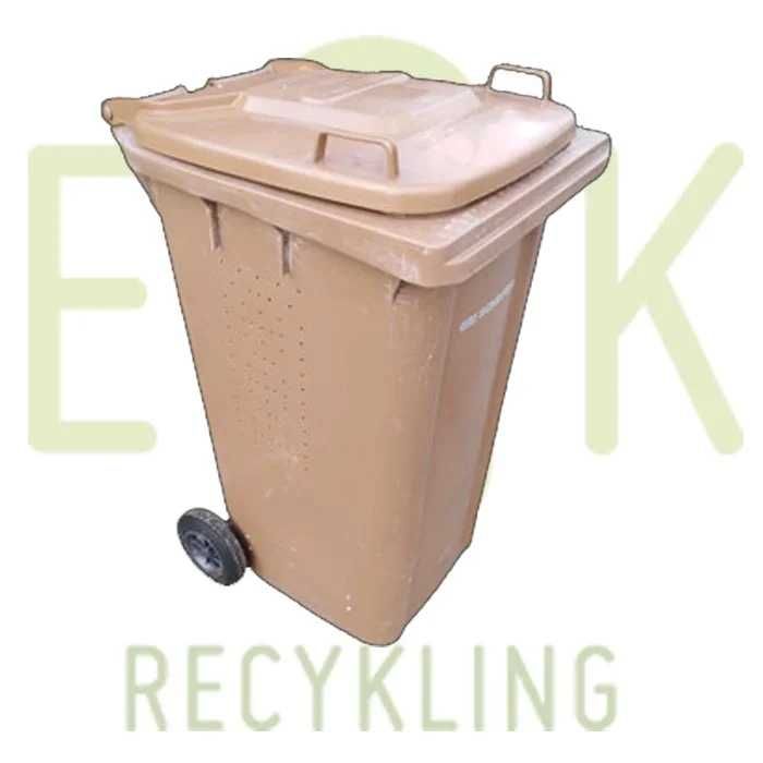 Używane pojemniki na odpady 240l na bioodpady kubeł kosz śmieci