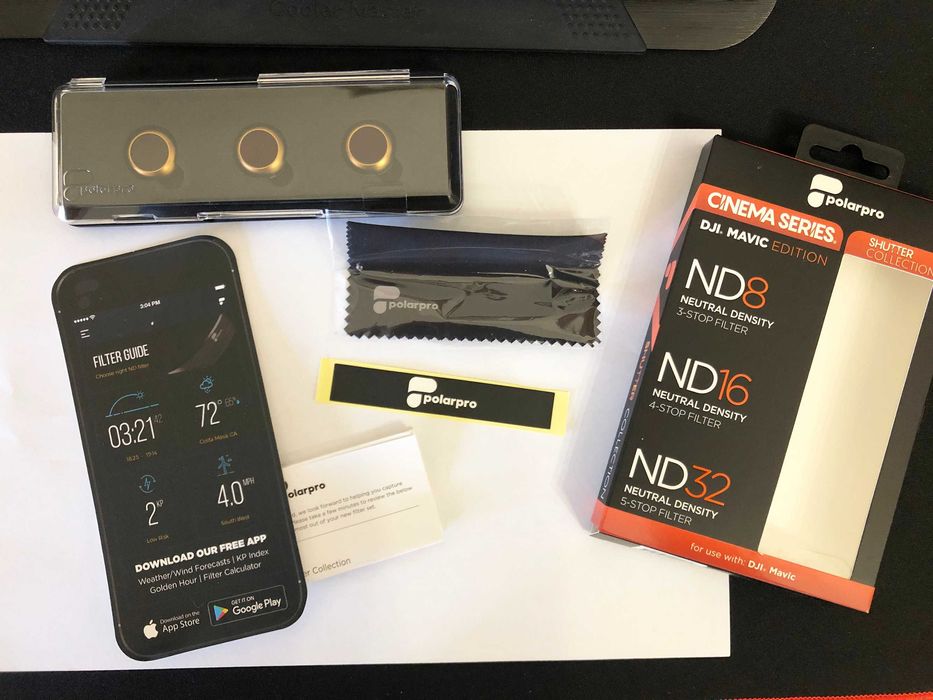 PolarPro Cinema Shutter Series, ND8, ND16, ND32 Filter for DJI Mavic Pro64741154434433122